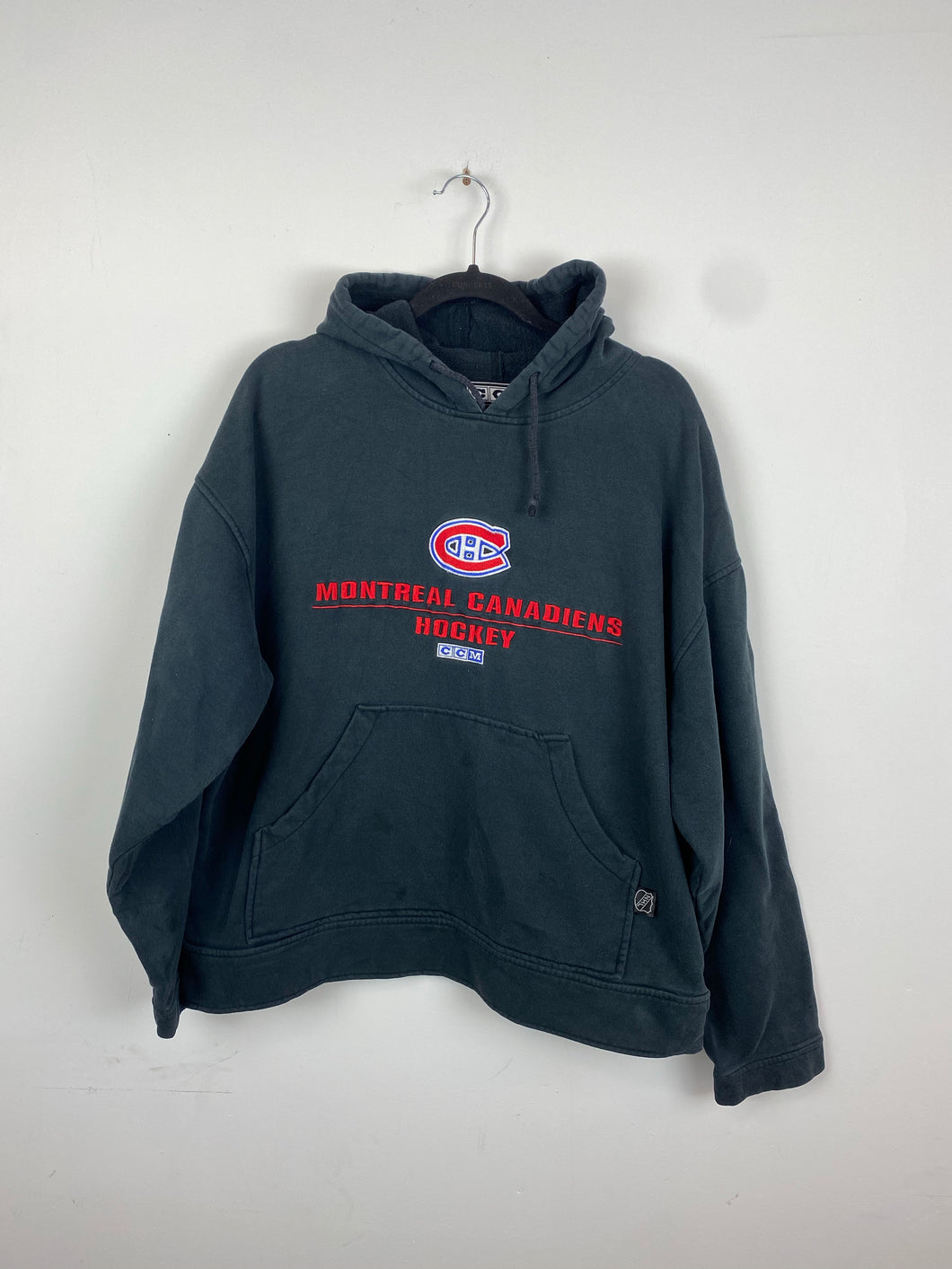 Faded 90s embroidered Montreal Canadians hoodie