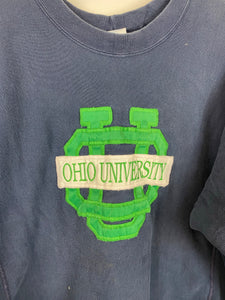 Vintage embroidered Ohio University crewneck - L