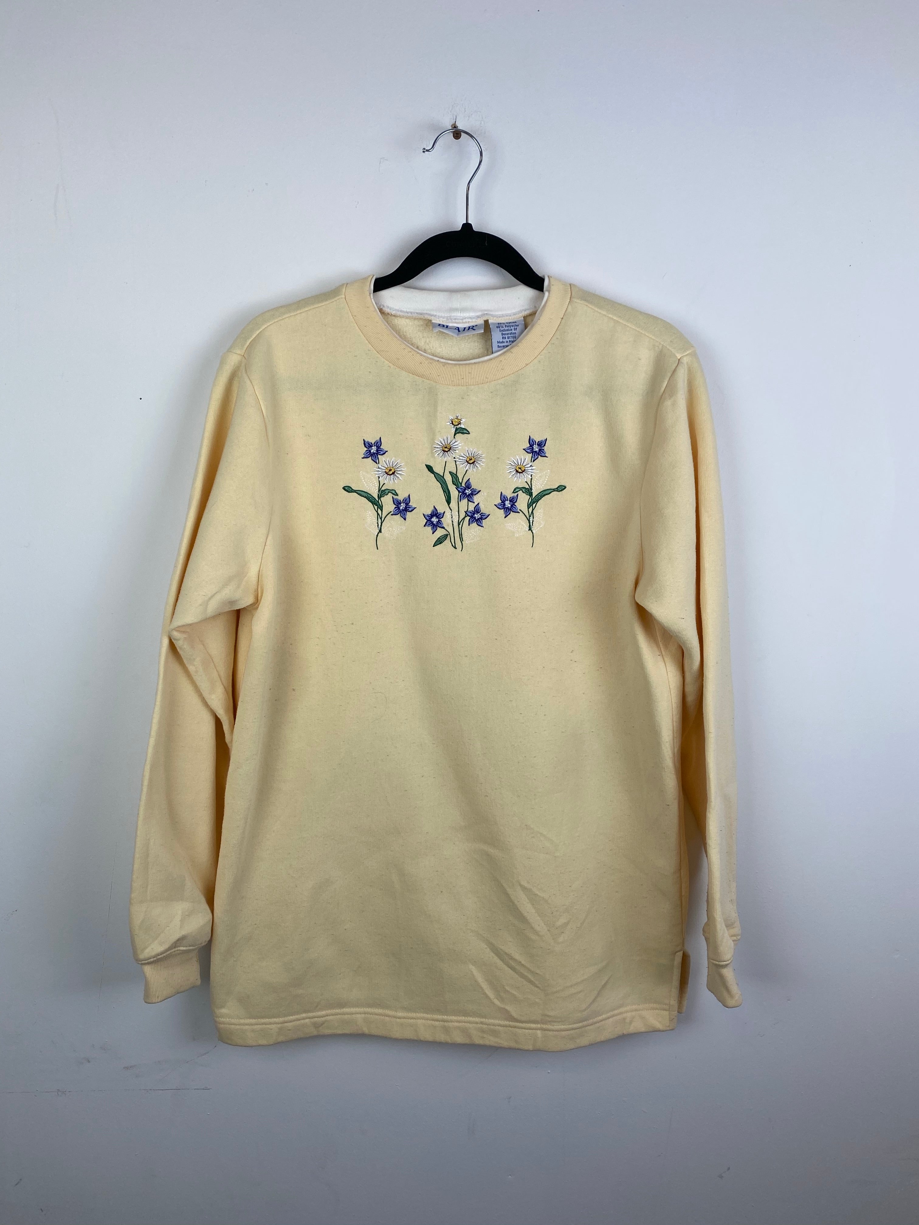 90s embroidered Daisy crewneck