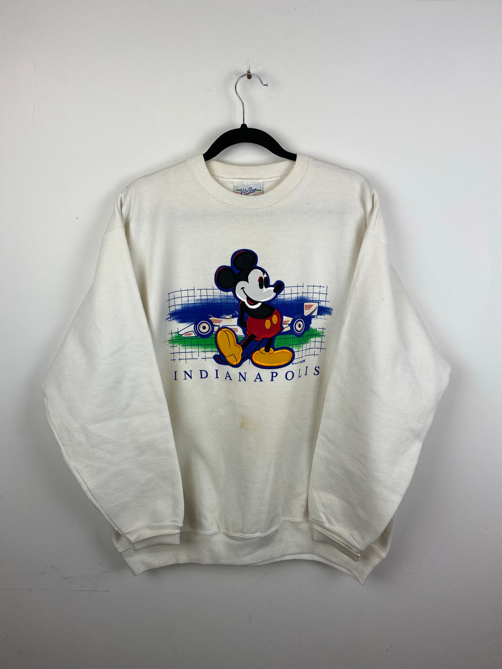 90s Heavy weight embroidered Mickey Mouse crewneck