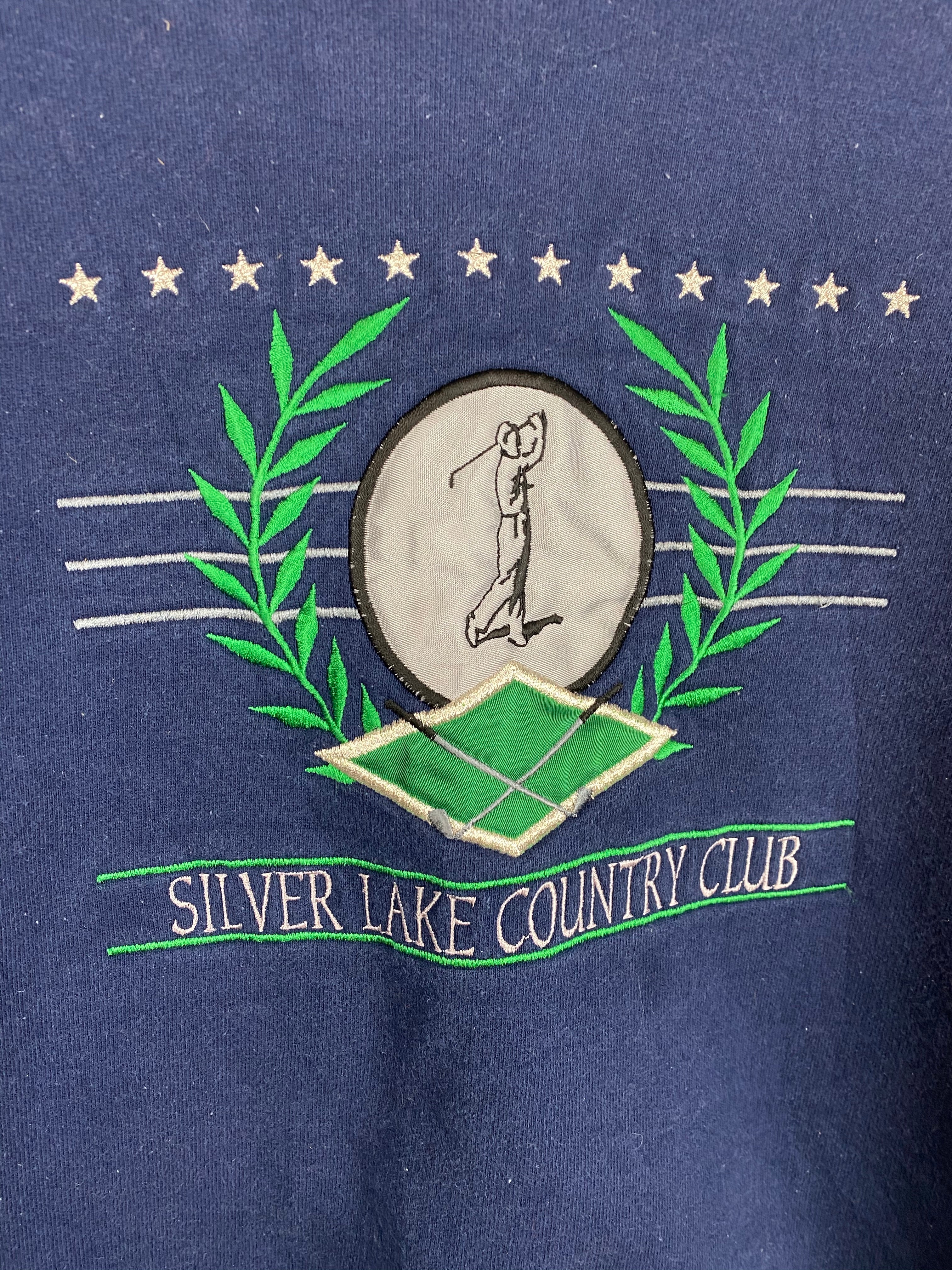 90s embroider Golf crewneck