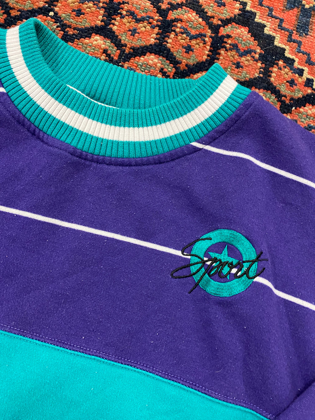 Vintage Striped Crewneck - L