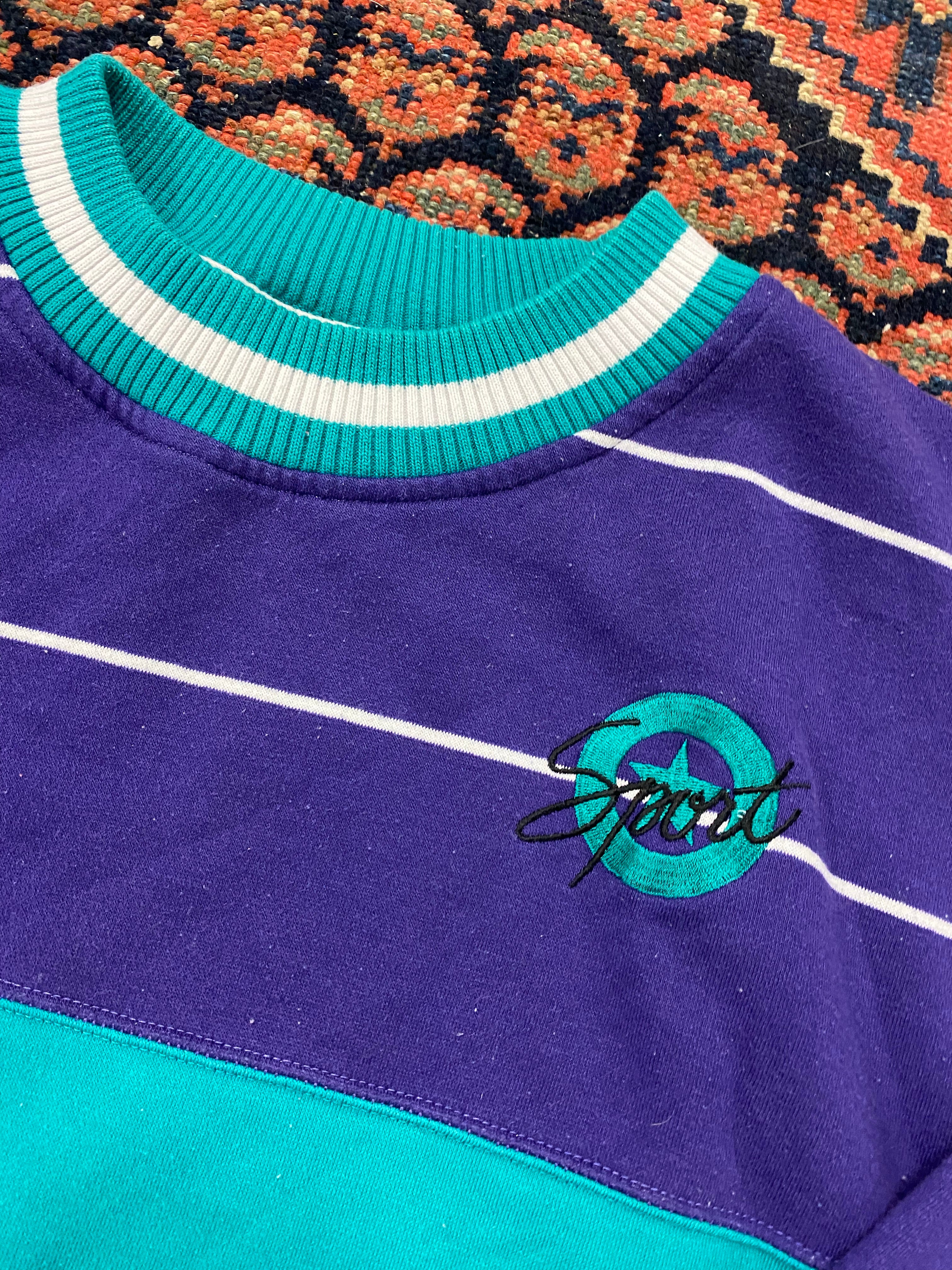 Vintage Striped Crewneck - L