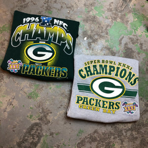 Pack of two packers crewnecks