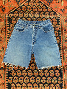 Vintage Cherokee High Waisted Frayed Denim Shorts - 27in