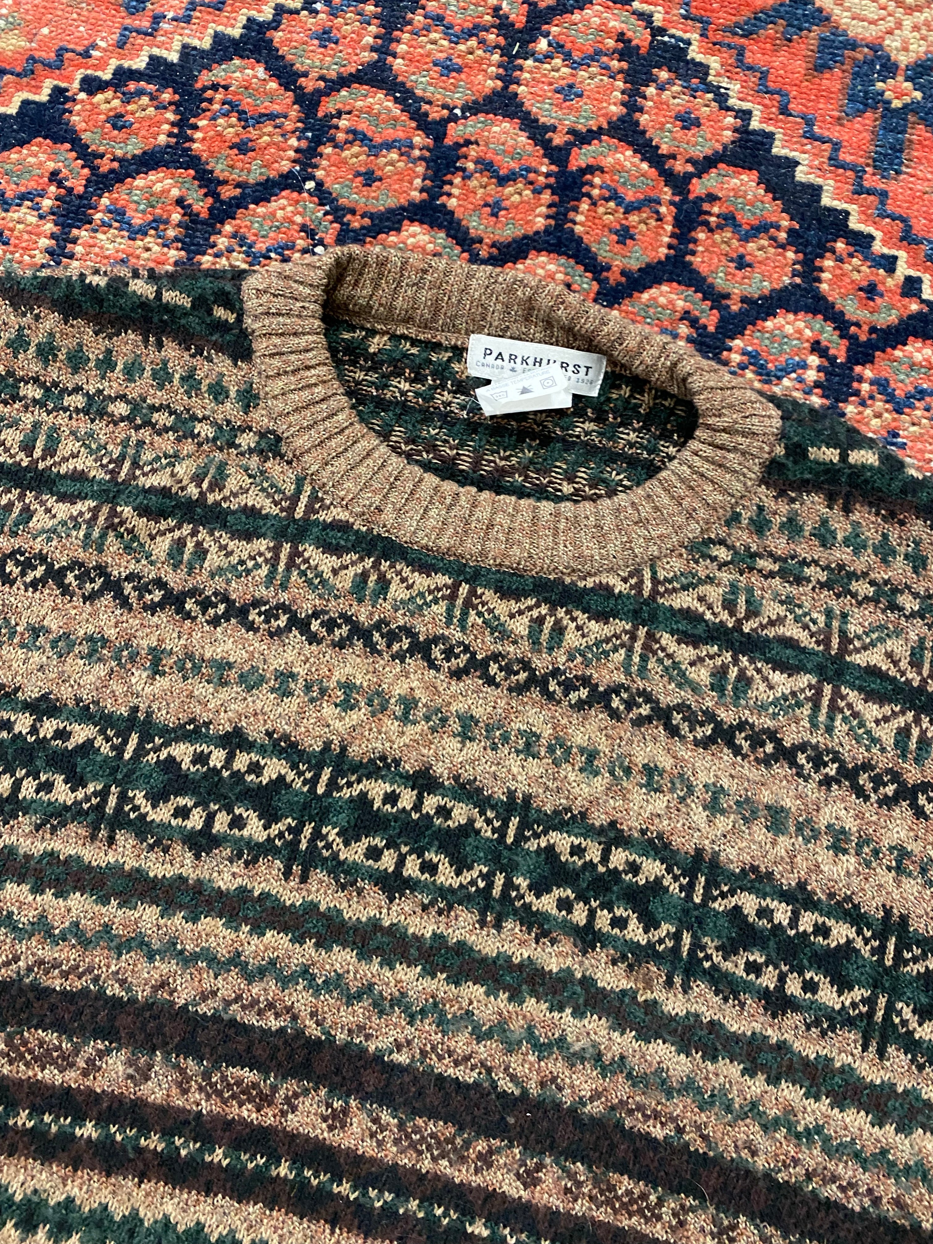 Vintage Patterned Knit - XL