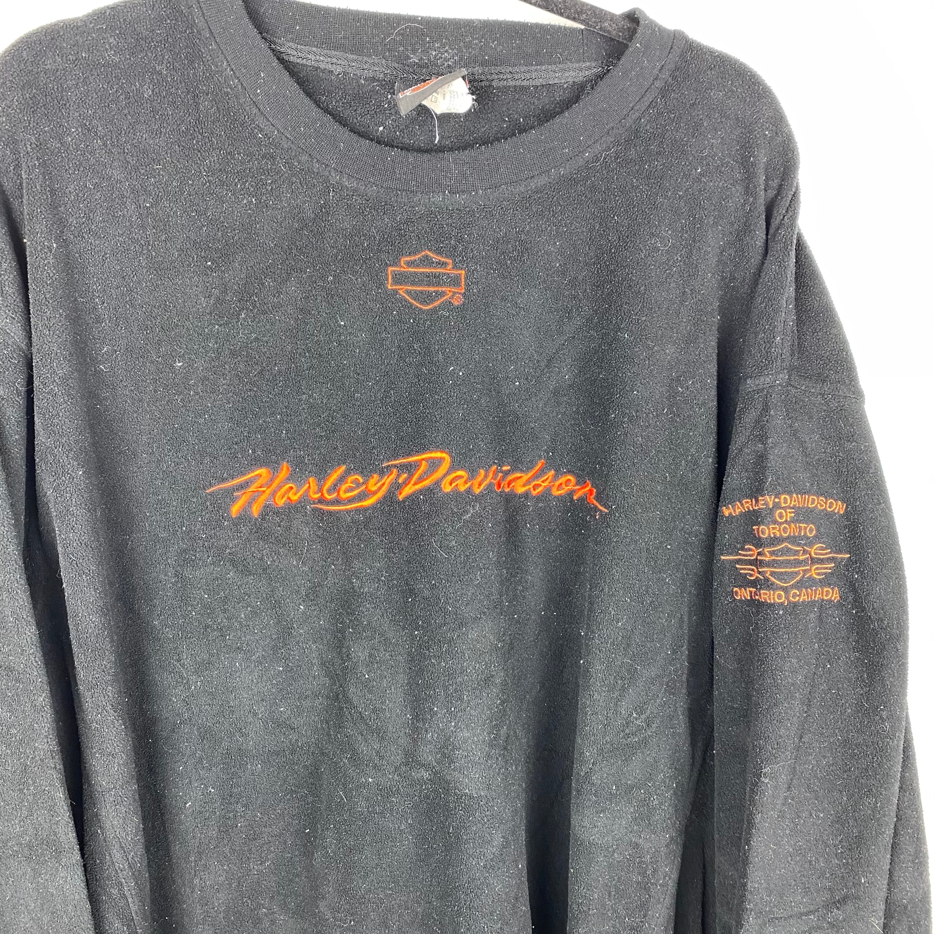 Harley Davidson fleece crewneck