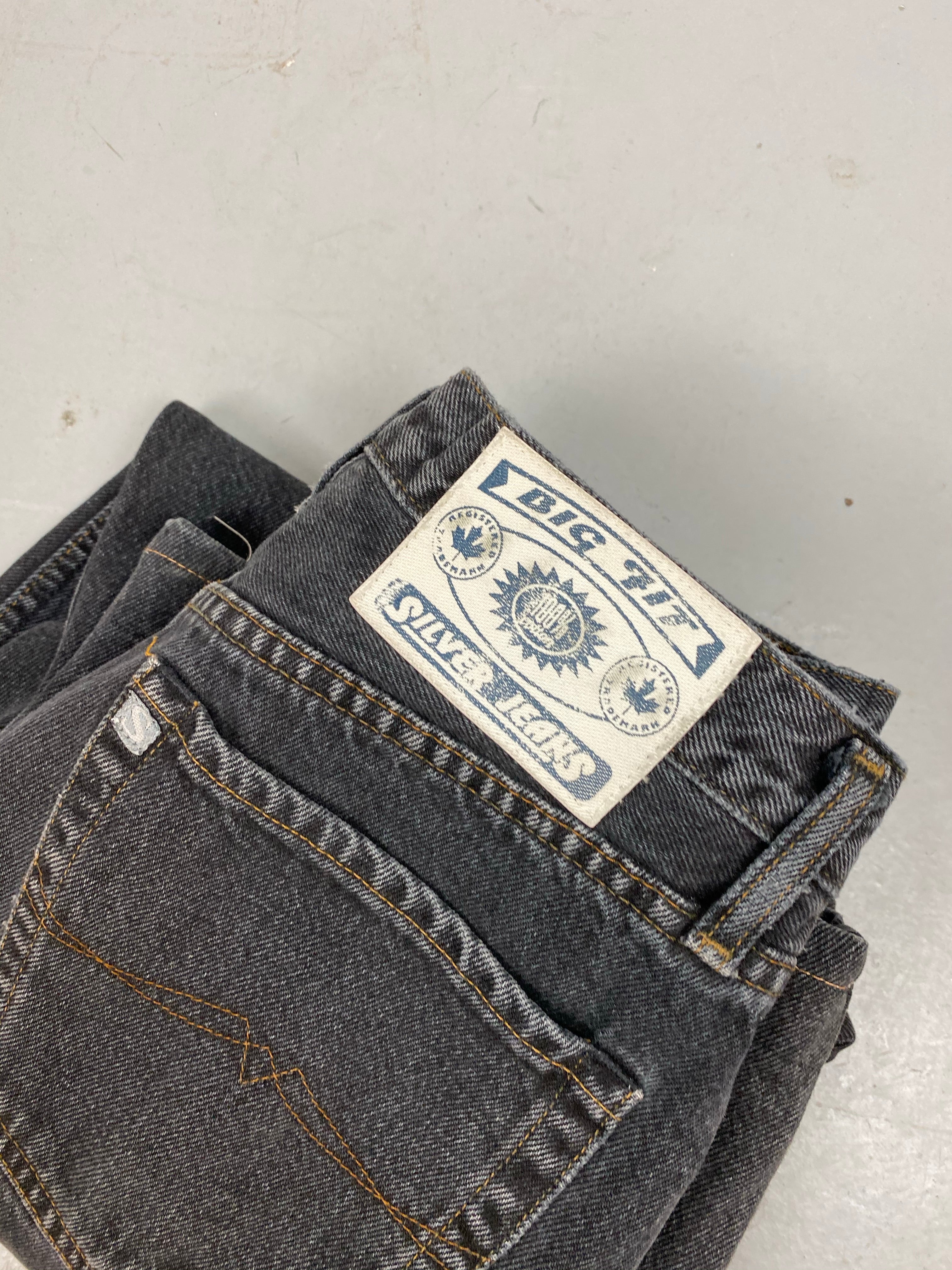 Baggy silver 90s denim jeans