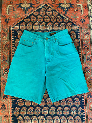 90s High Waisted Eddie Bauer Denim Shorts - 27in