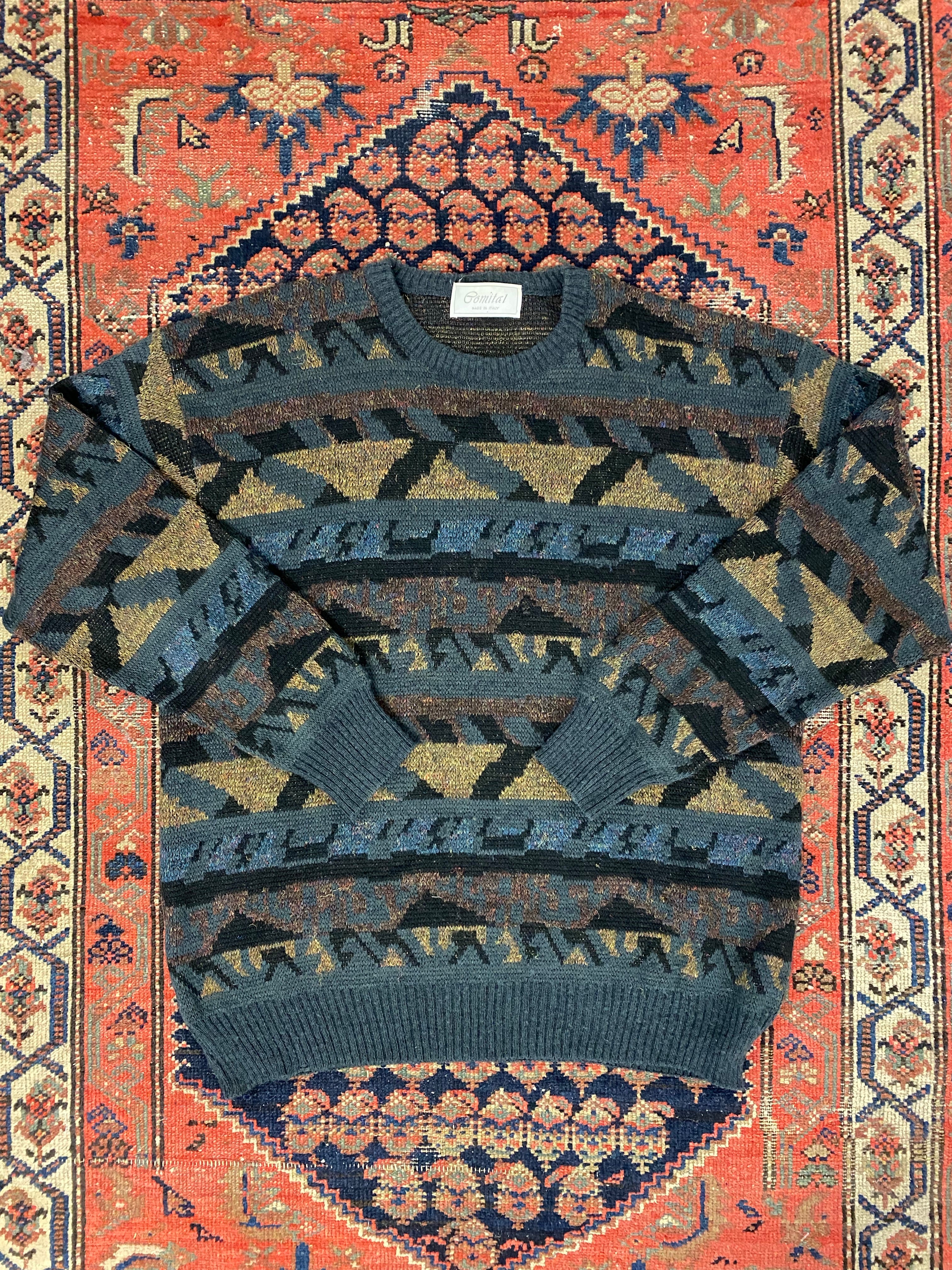 Vintage Knit Sweater - L