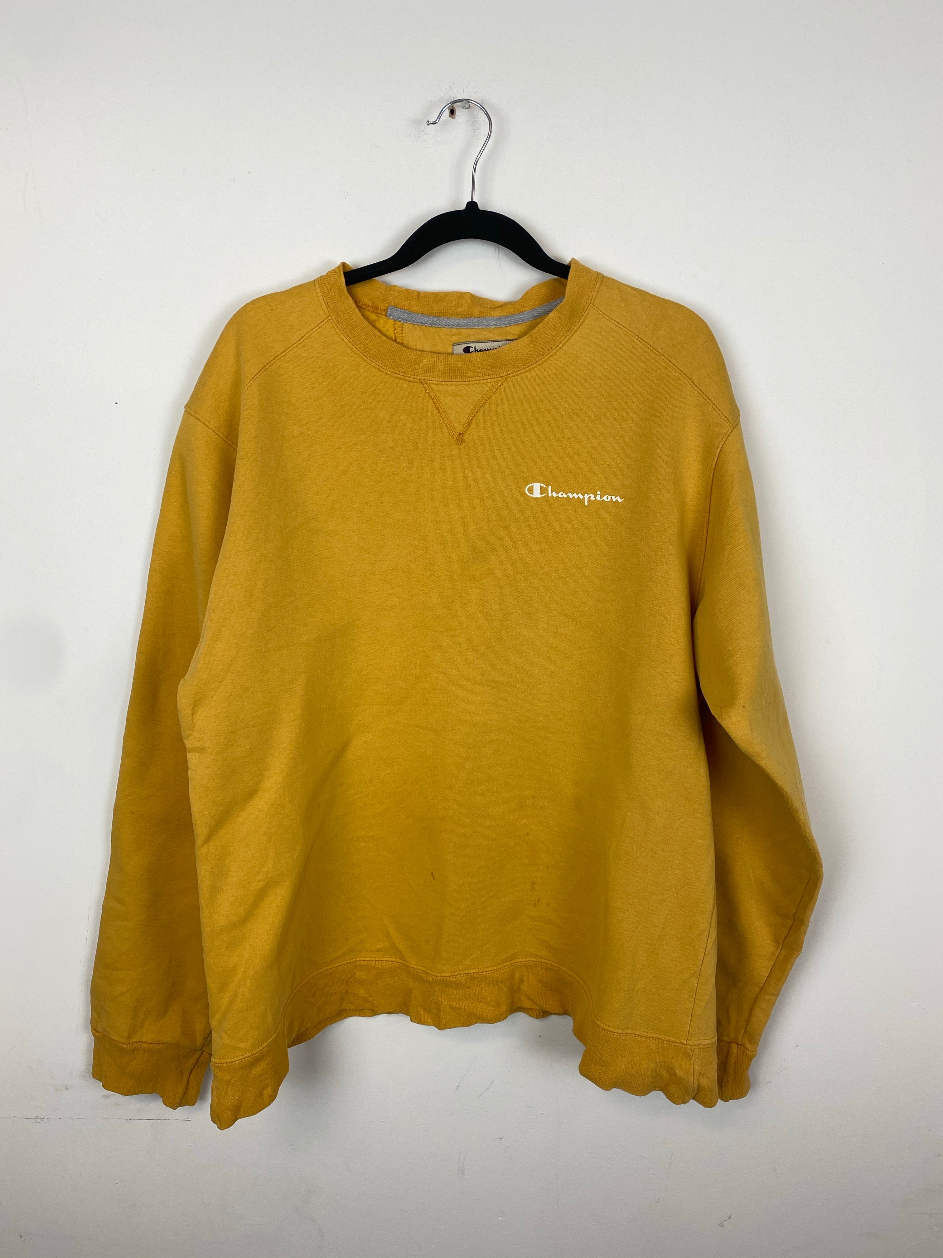 Mustard Champion script crewneck - L