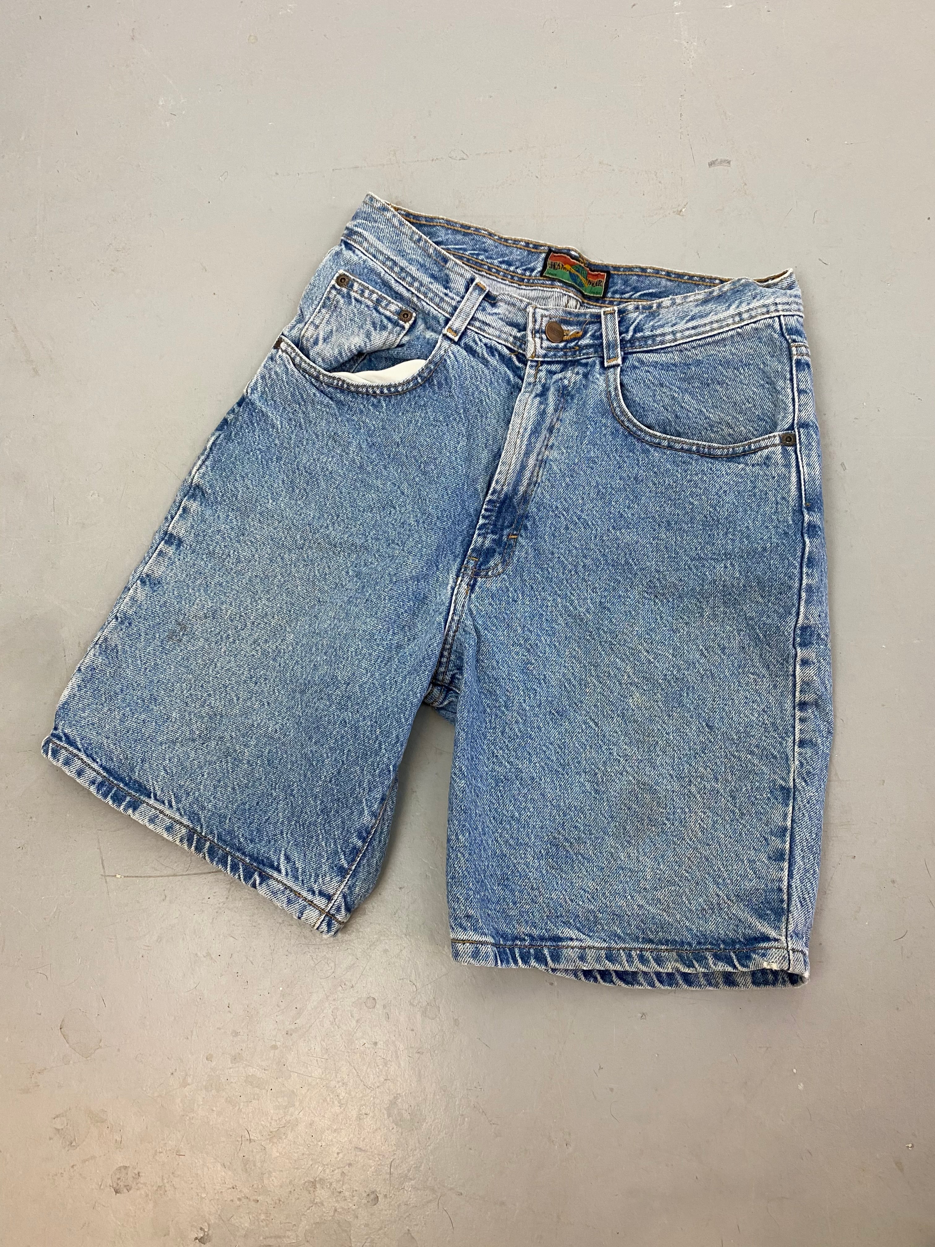 90s jeans wear Denim shorts