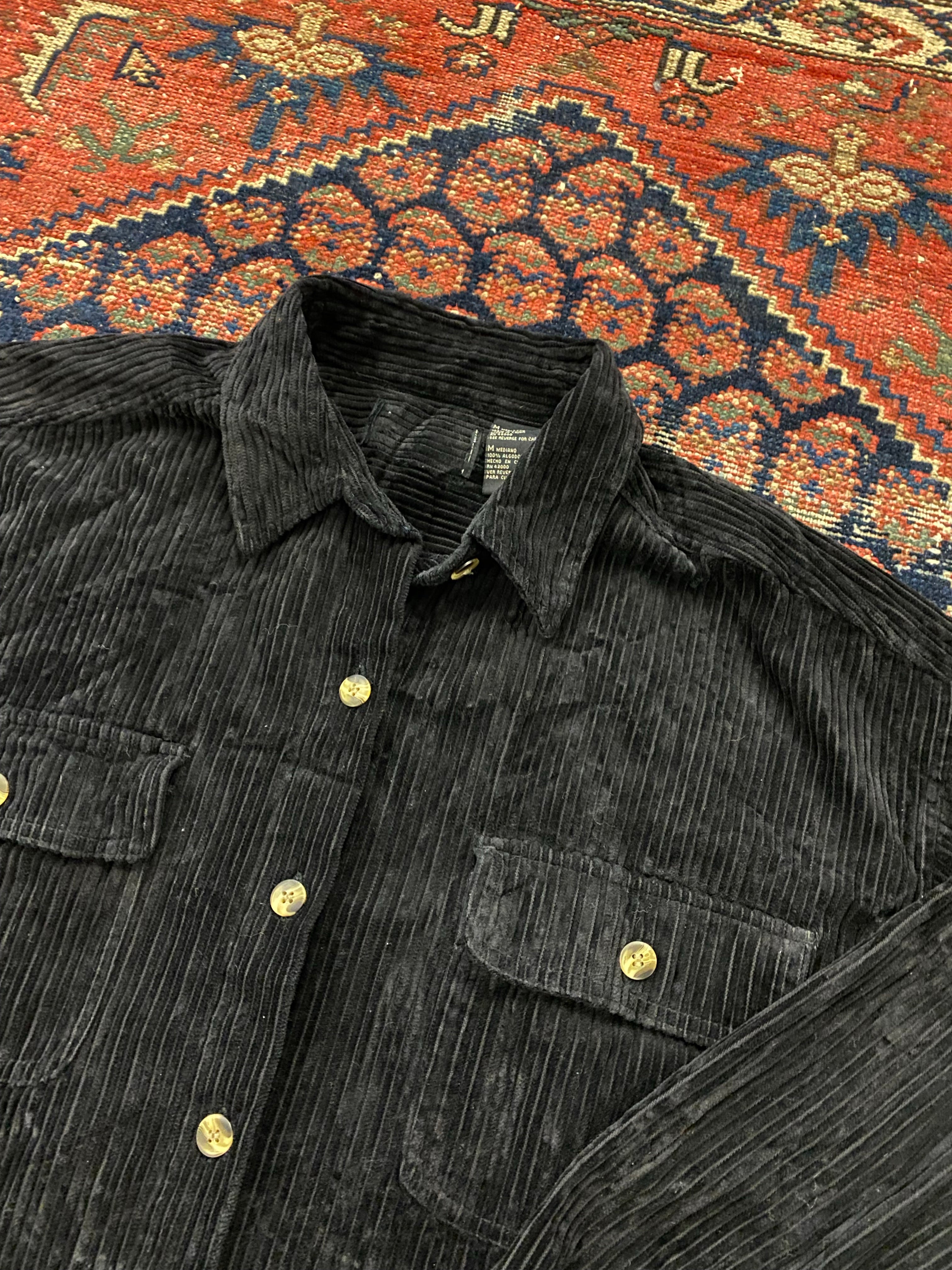 Vintage Thick Corduroy Button Up - M/L