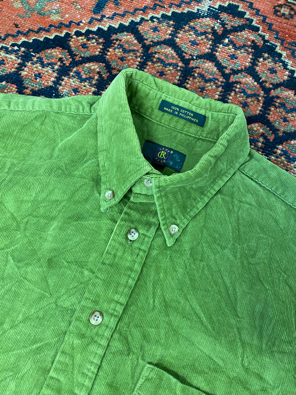 90s Corduroy Button up - L