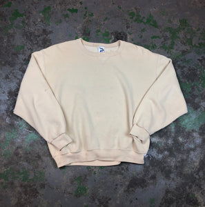 Creme Russell blank crewneck sweater