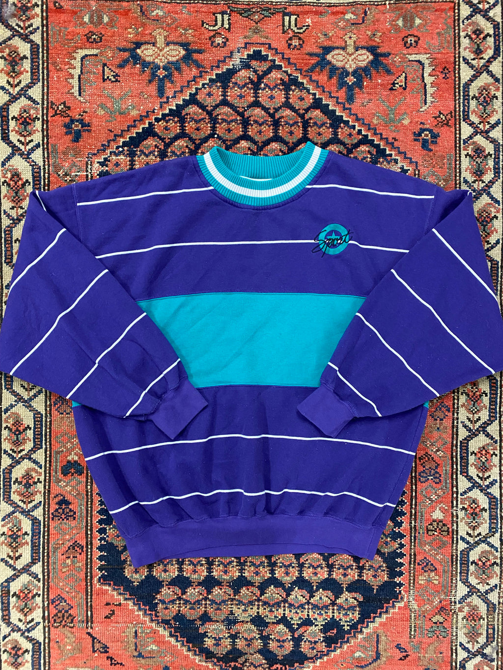 Vintage Striped Crewneck - L