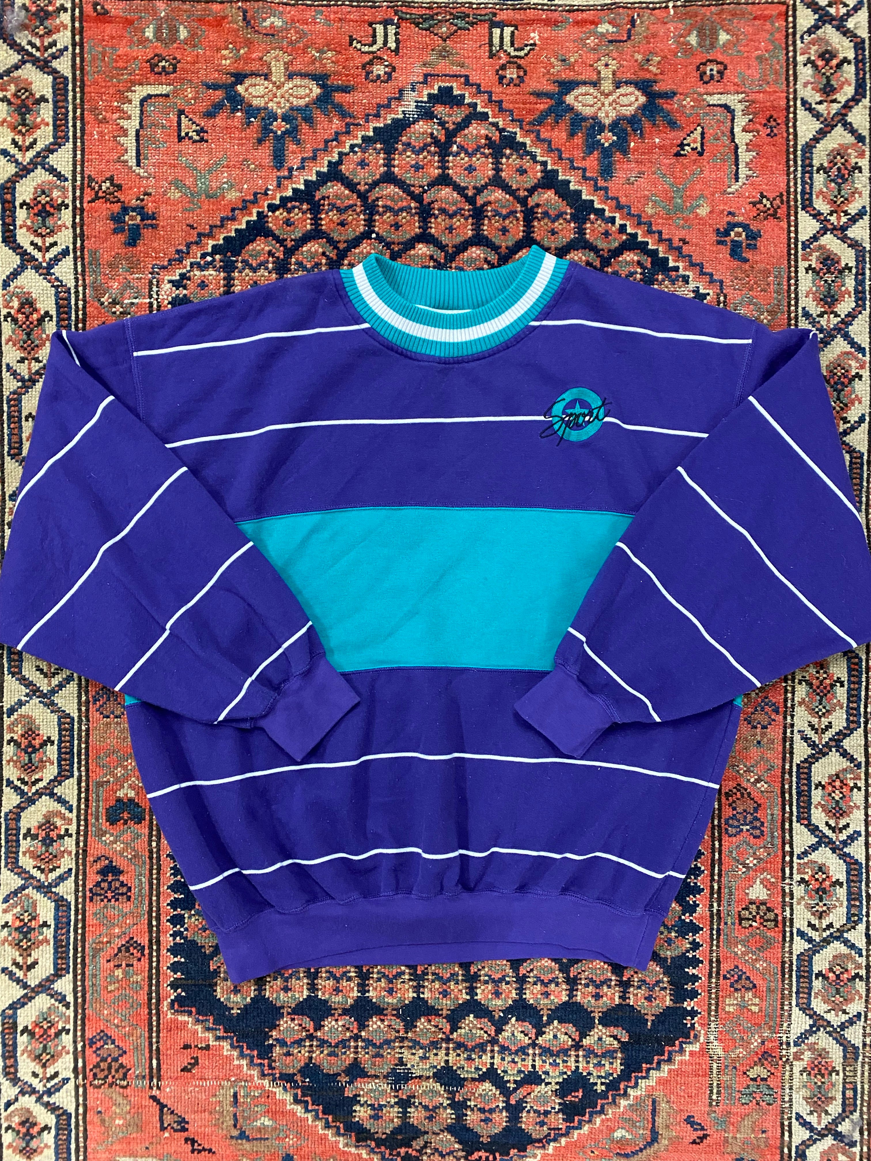 Vintage Striped Crewneck - L