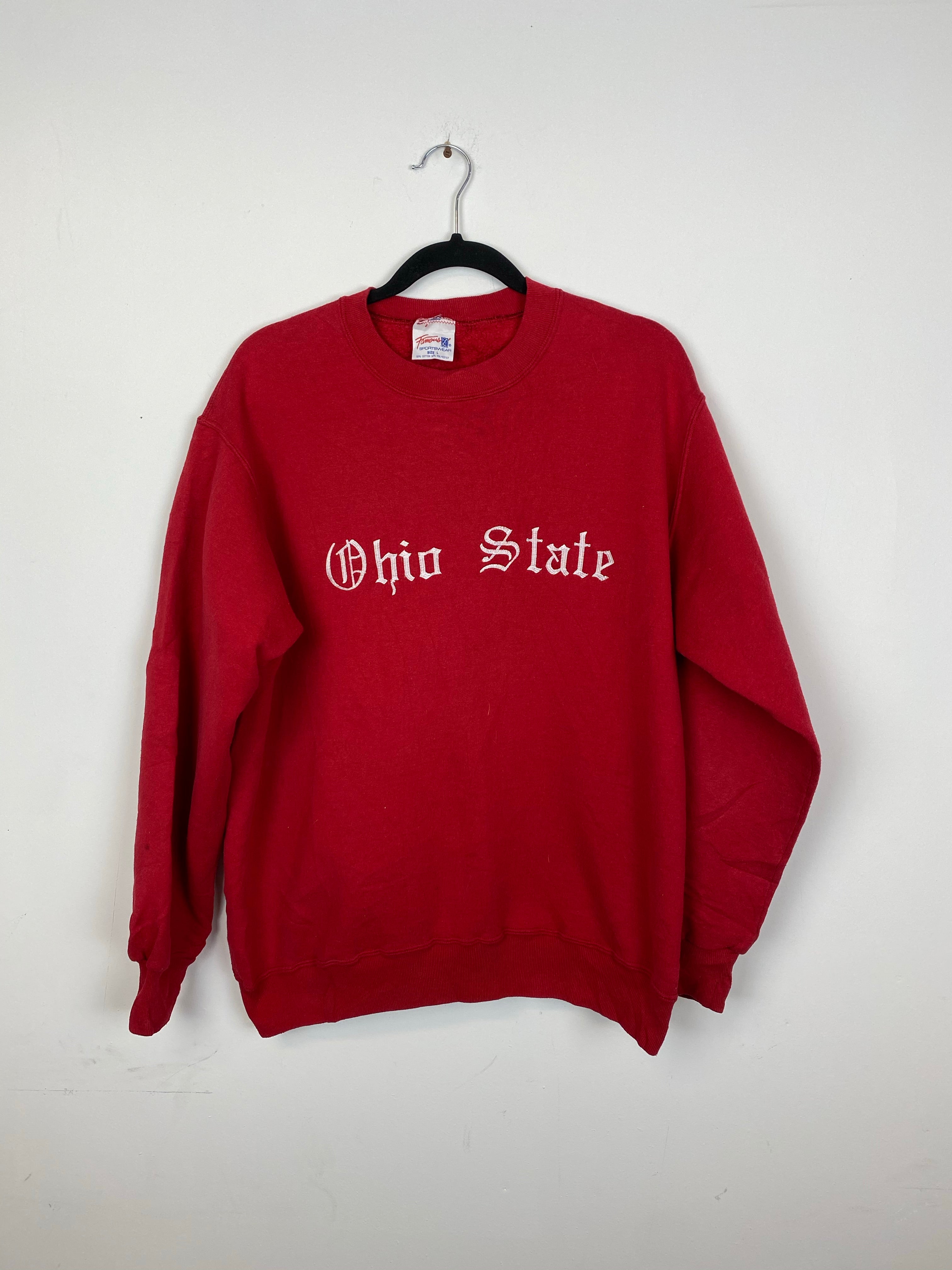 90s embroidered Ohio State crewneck