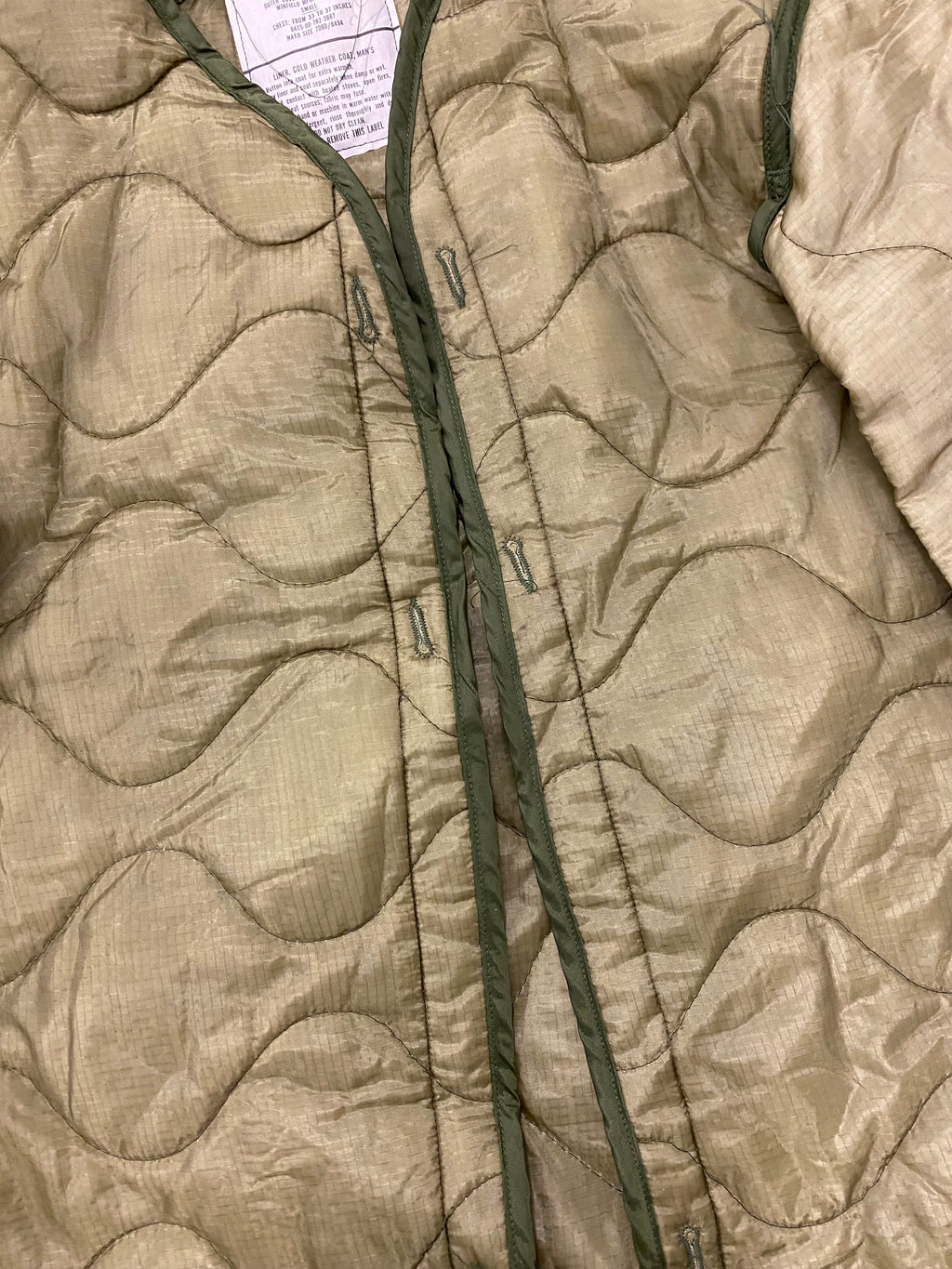 Vintage Army Liner Jacket - S/M