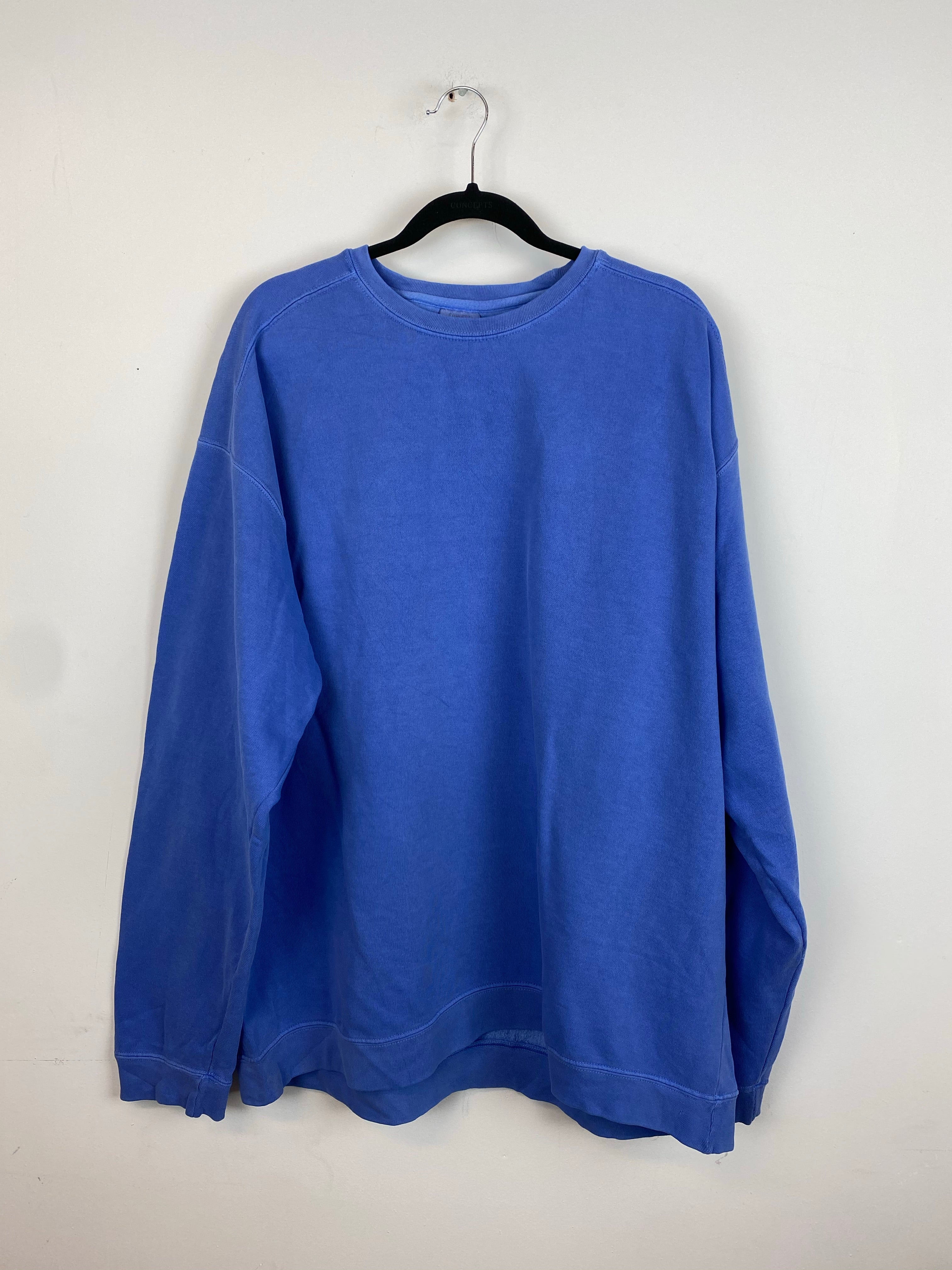 Stone wash blue crewneck - XL