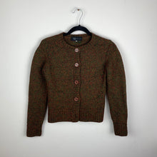 Load image into Gallery viewer, Heavy wool front button cropped cardigan