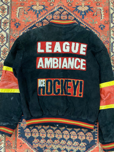 1965 League Ambiance Hockey Suede Jacket - L