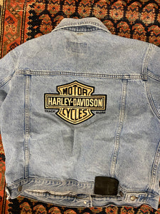Vintage Harley Davidson Jacket W/ Back Embroidery - S