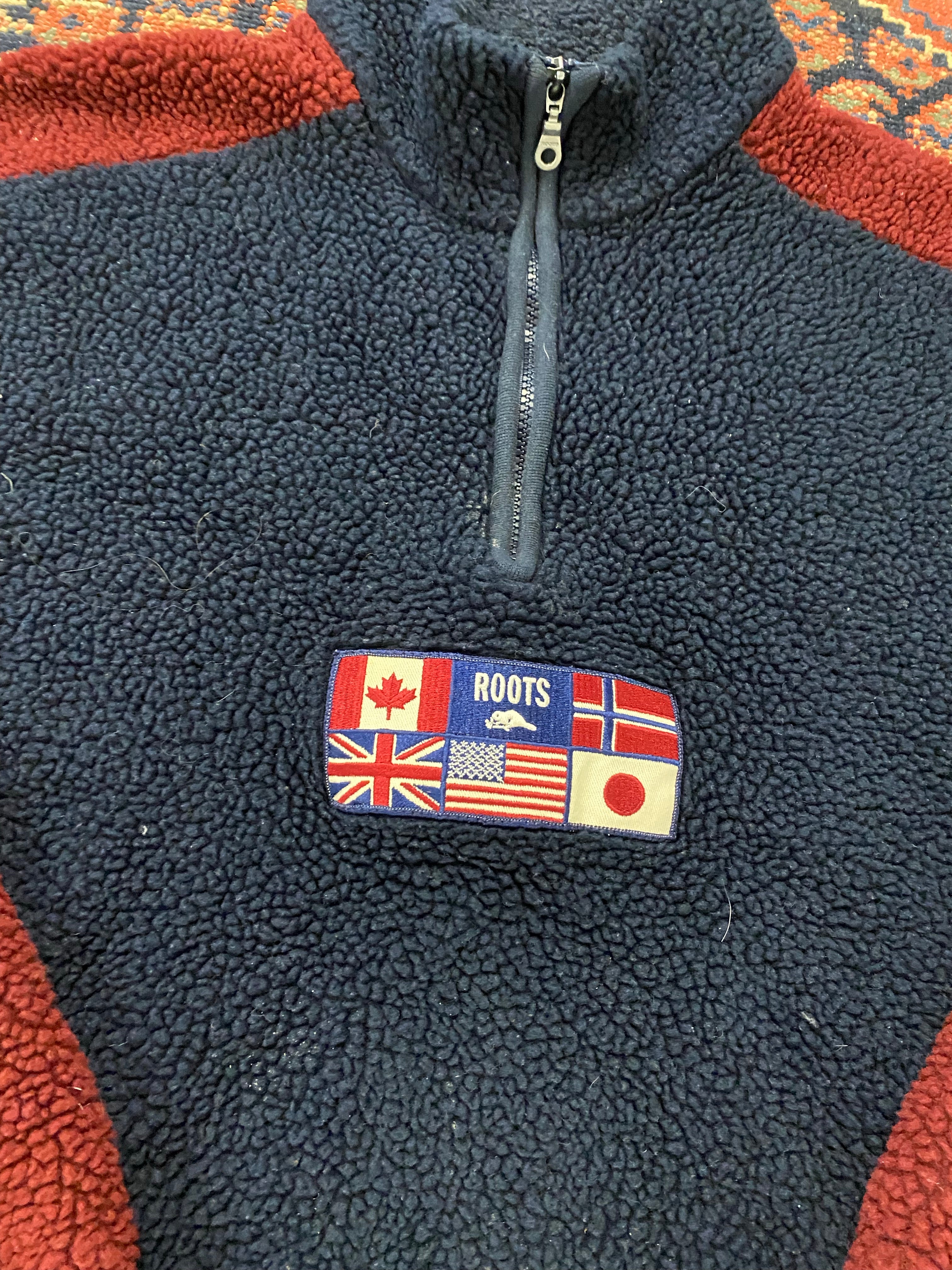 90s Made In Canada Roots Fleece - L