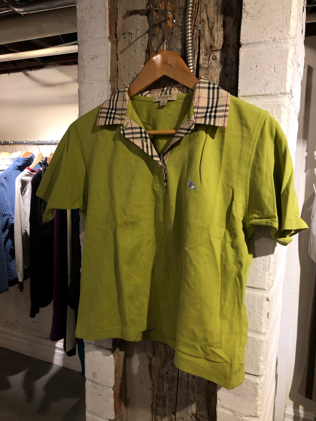 Cropped Burberry polo