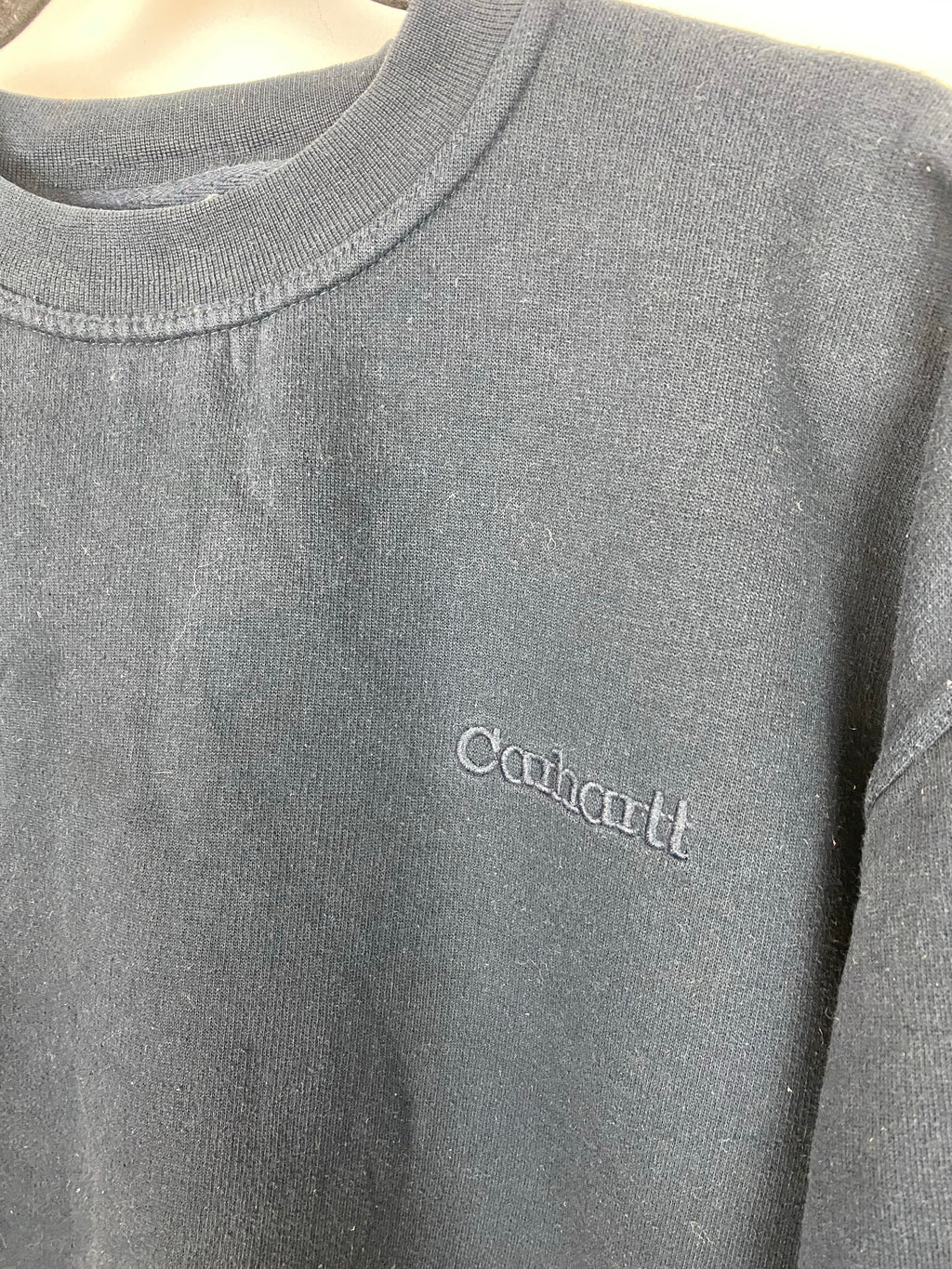 Vintage Navy Carhartt embroidered crewneck - M
