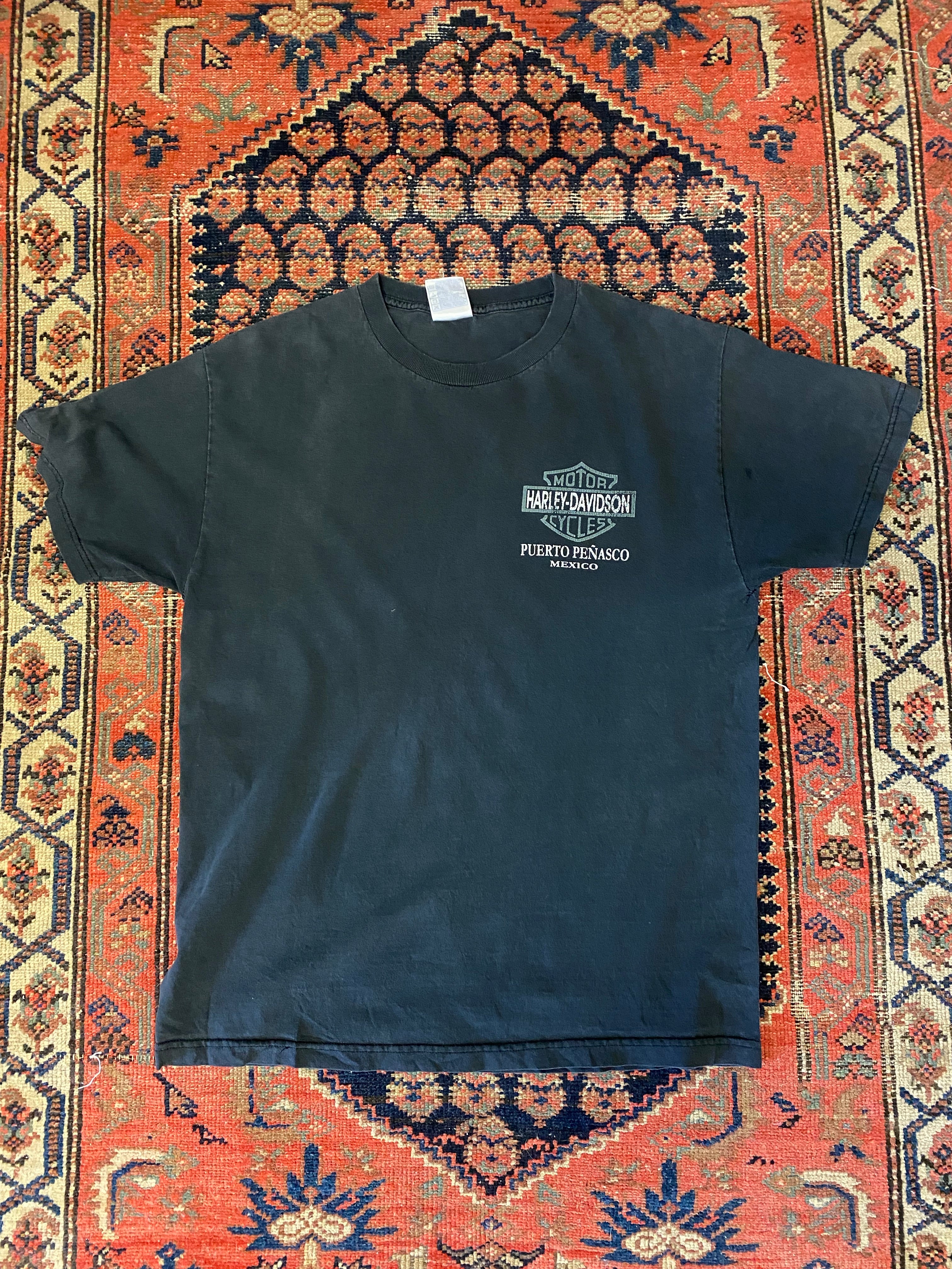Vintage Front And Back Harley Davidson T Shirt - L