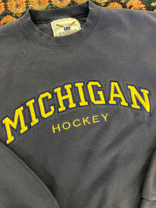 90s Michigan Hockey Crewneck - M