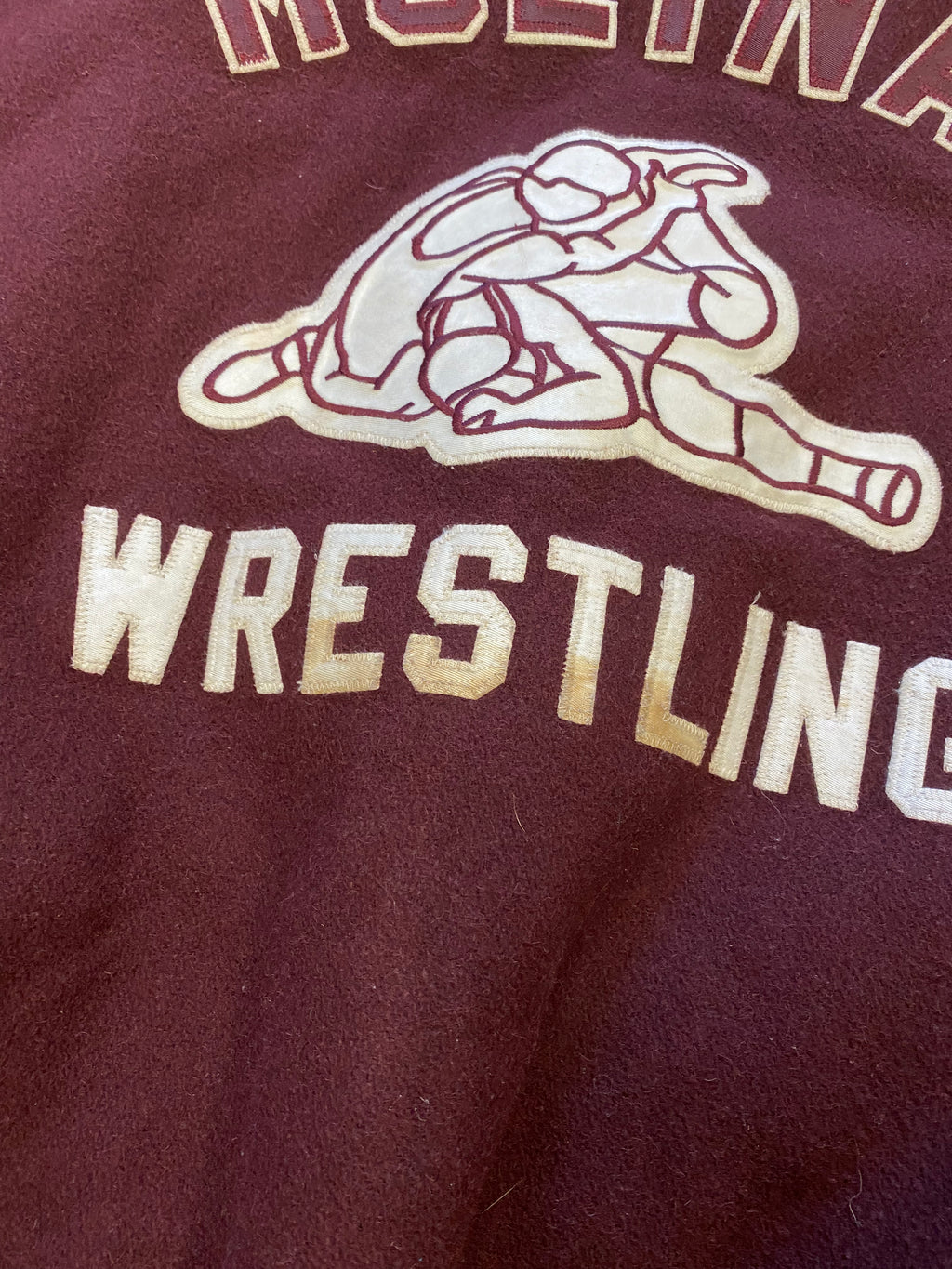Vintage Wrestling varsity jacket - L