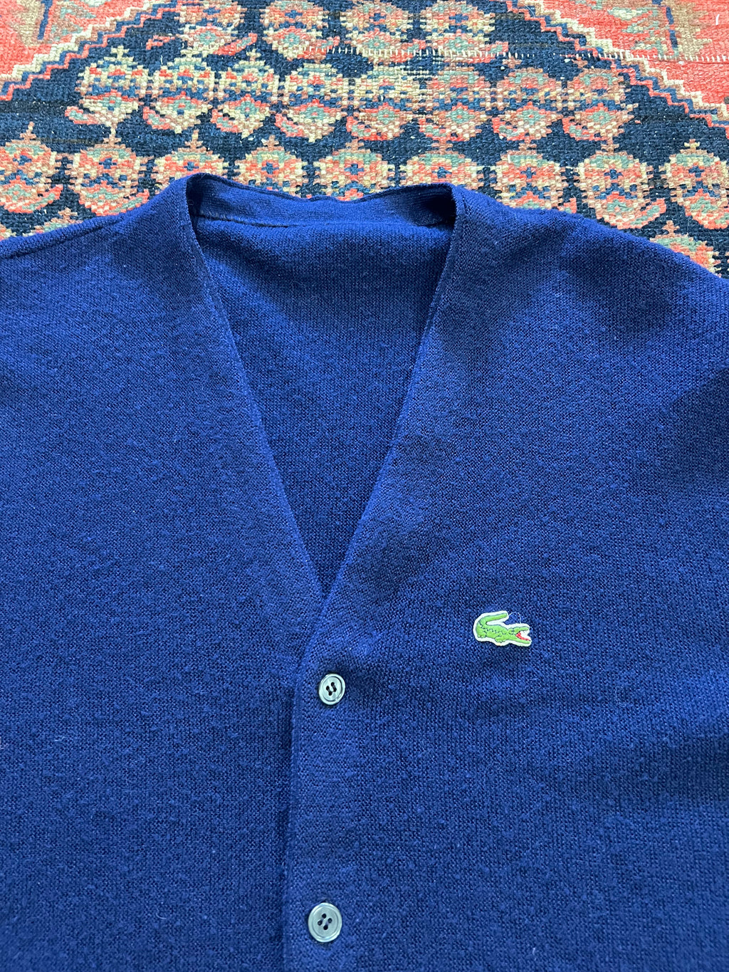 VINTAGE LACOSTE CARDIGAN - MEDIUM