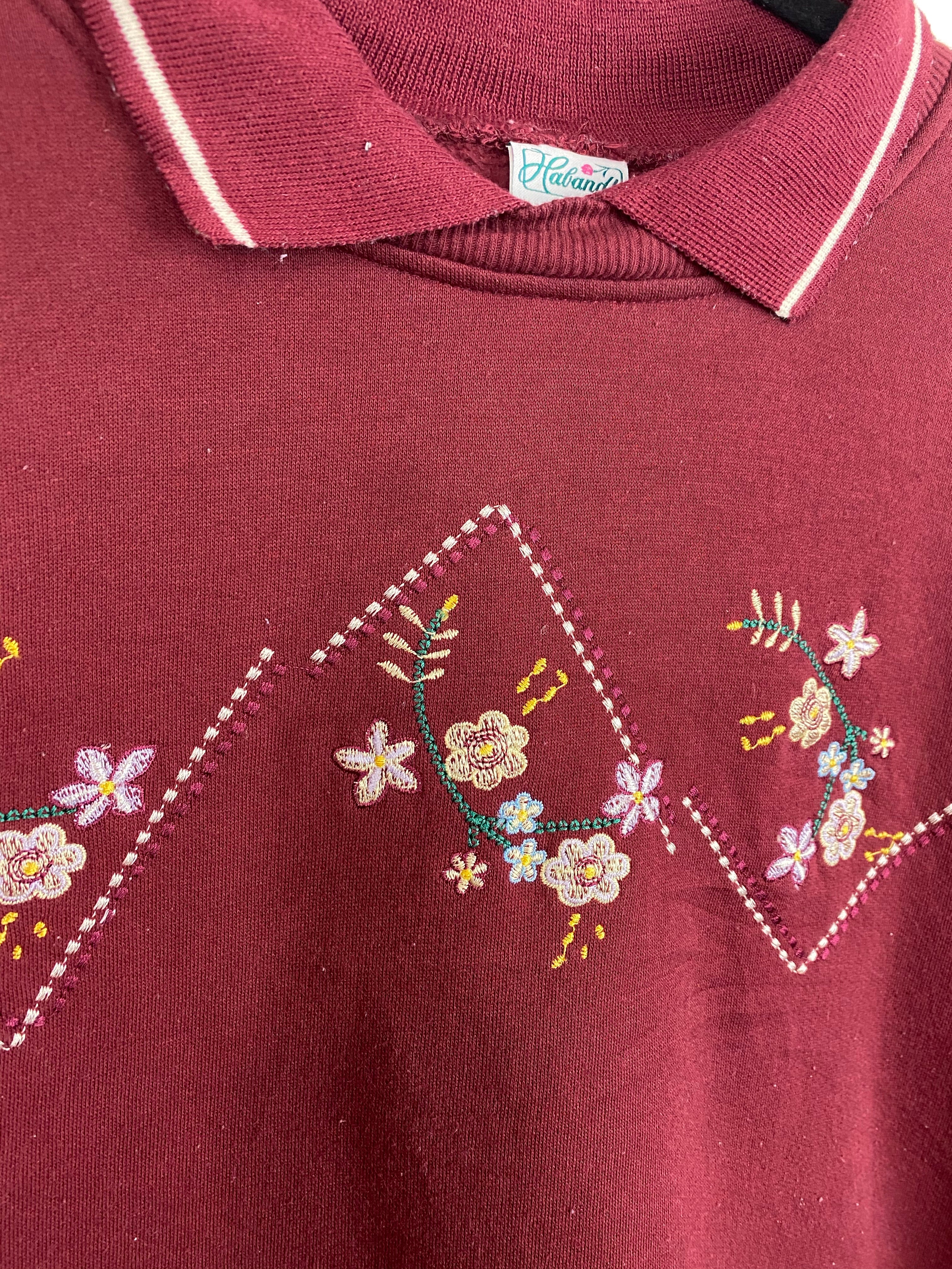 Vintage collared crewneck