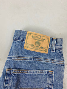 90s high waisted frayed denim Tommy shorts - 31in