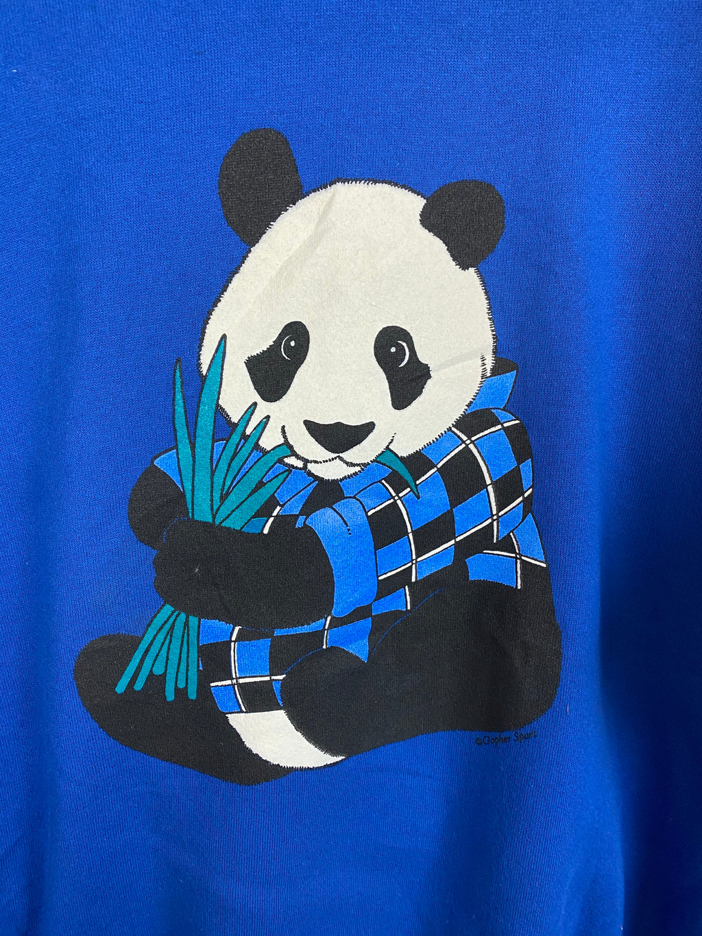 Vintage turtleneck Panda crewneck - M