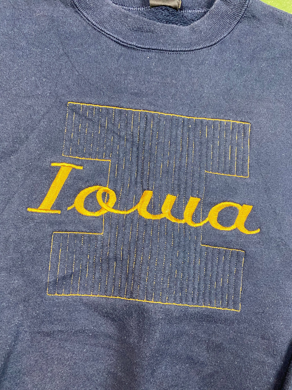 Embroidered Iowa crewneck