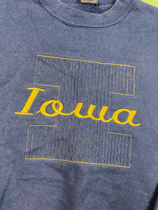 Embroidered Iowa crewneck