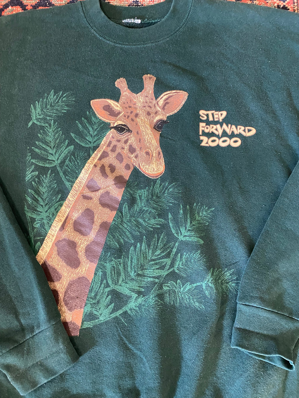 2000s Zoo Animal Crewneck - L