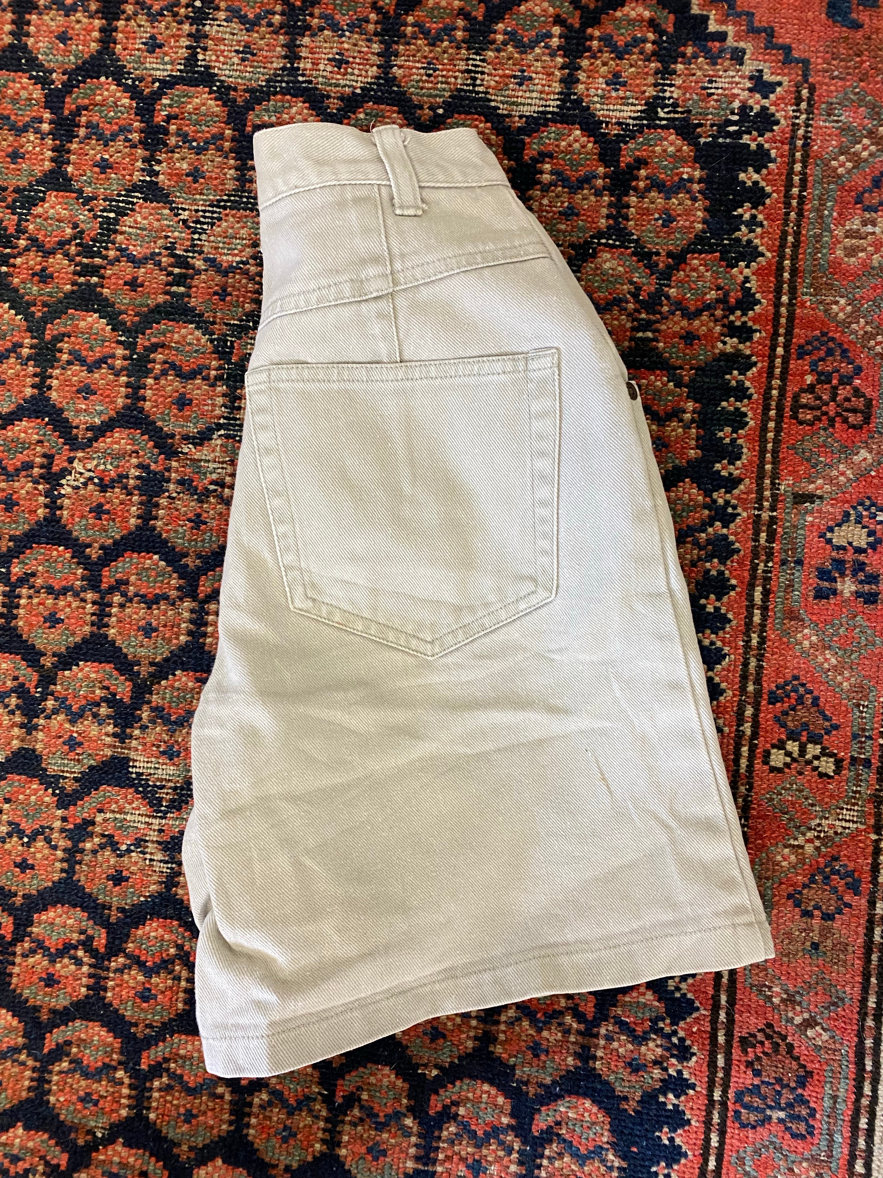 Vintage High Waisted Pleated Eddie Bauer Denim Shorts - 23in