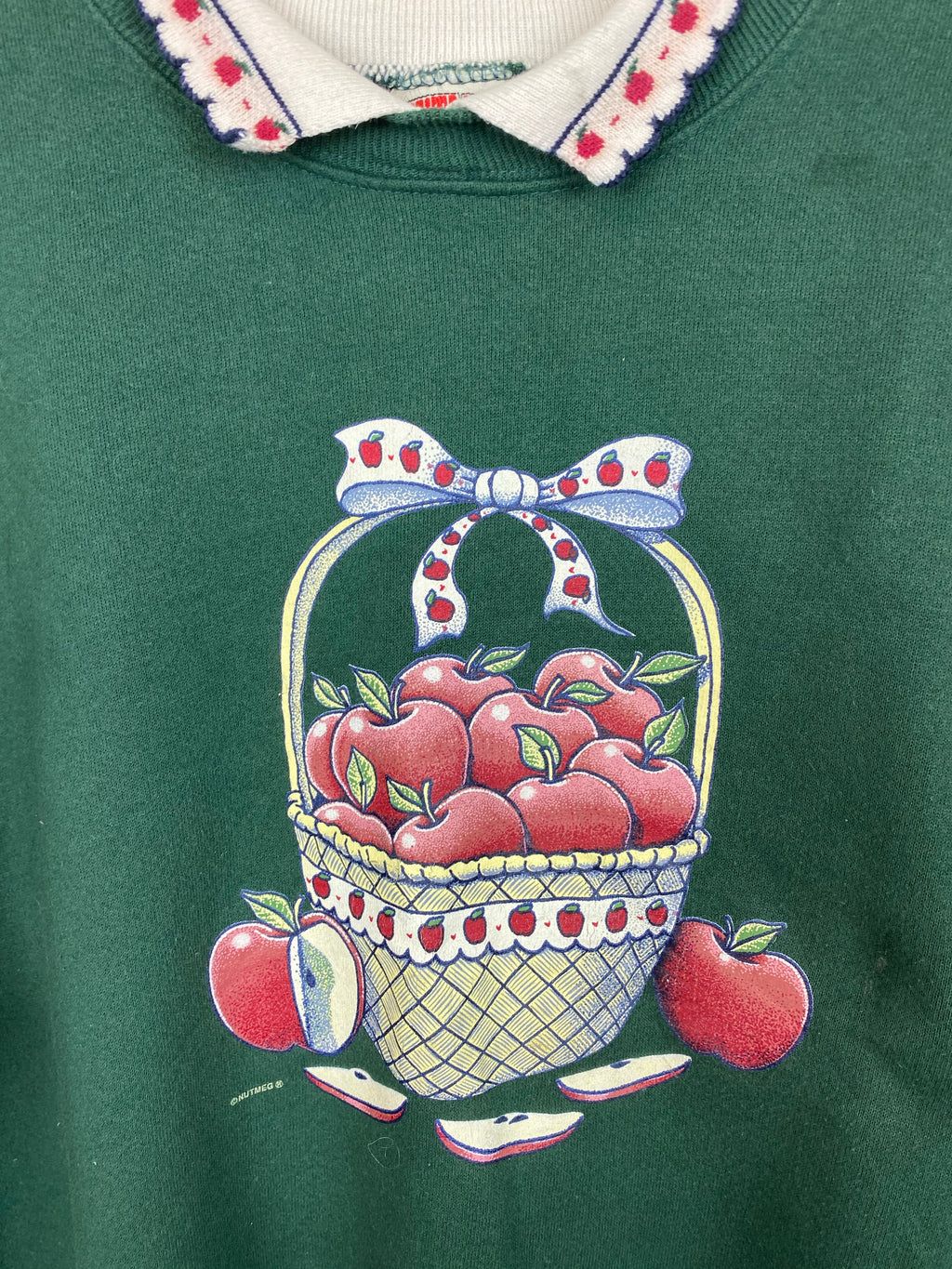 Vintage apple collared crewneck - M/L