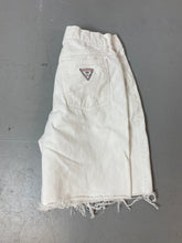 Load image into Gallery viewer, 90s Palmettos High Waisted Frayed Denim Shorts - 28in