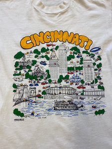 1991 front and back Cincinnati t shirt - S/M