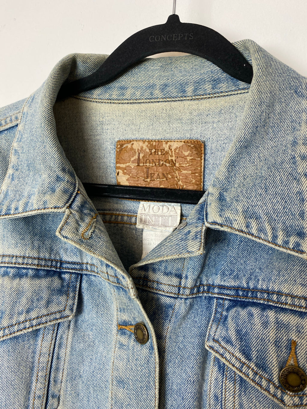 90s Light Wash Denim jacket - S/M