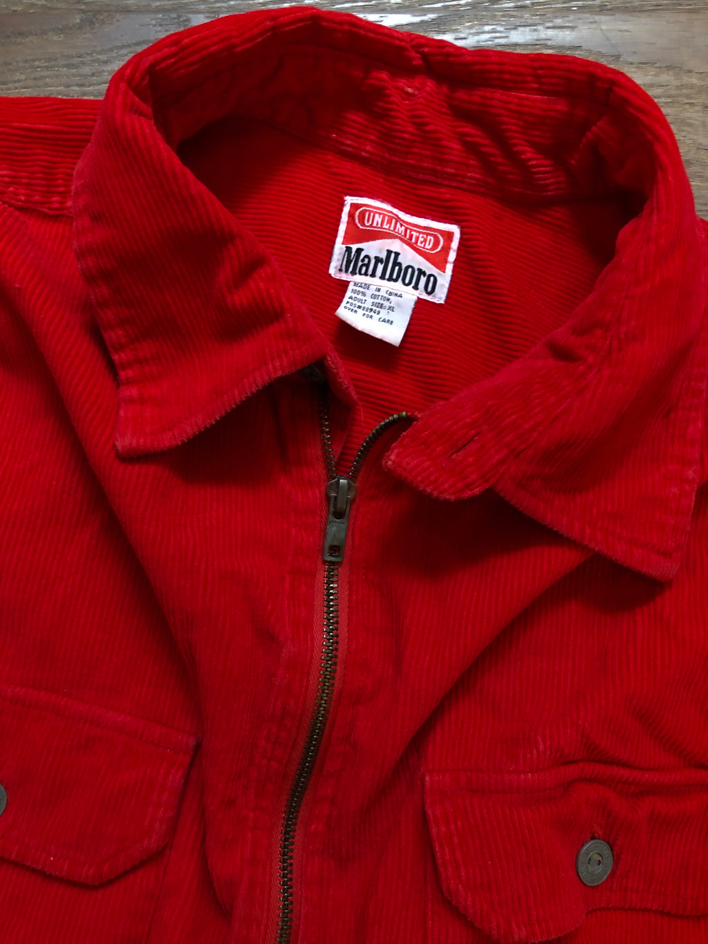 Marlboro Quarter Zip Corduroy Pullover