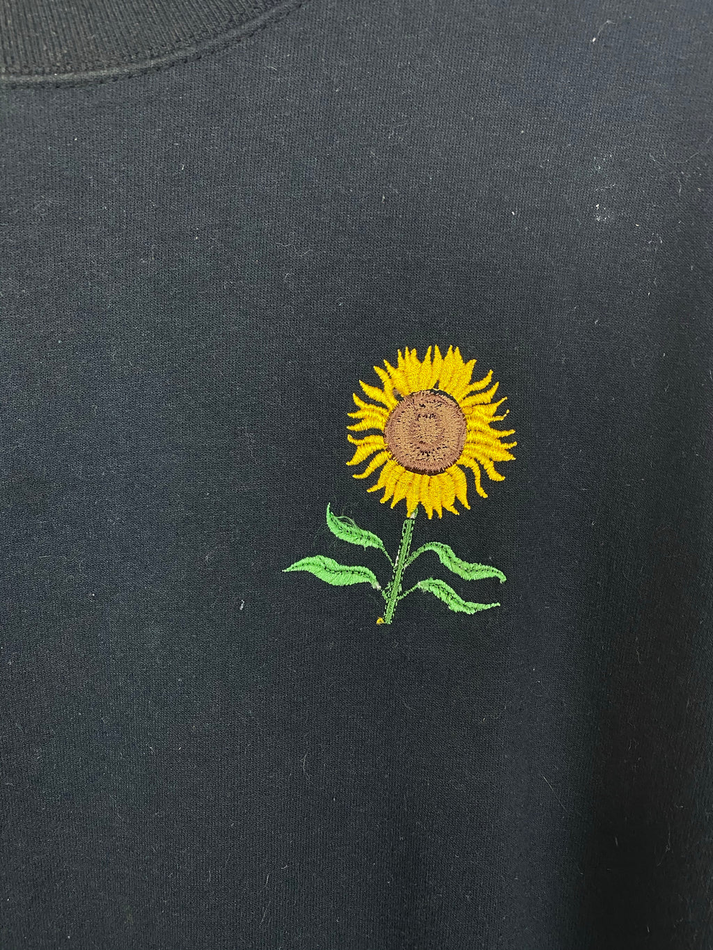90s embroidered Daisy crewneck - L