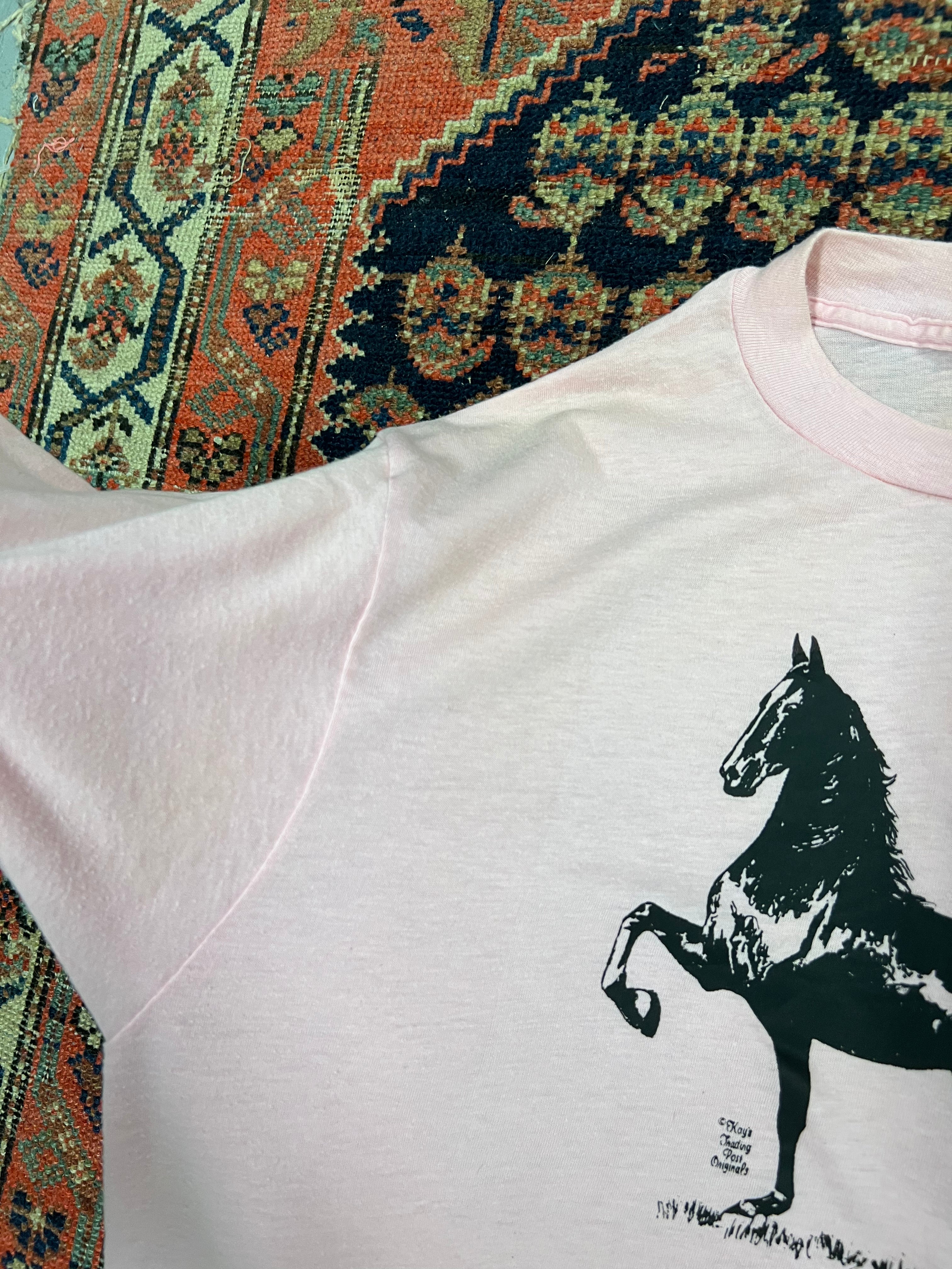 VINTAGE HORSE T SHIRT - LARGE