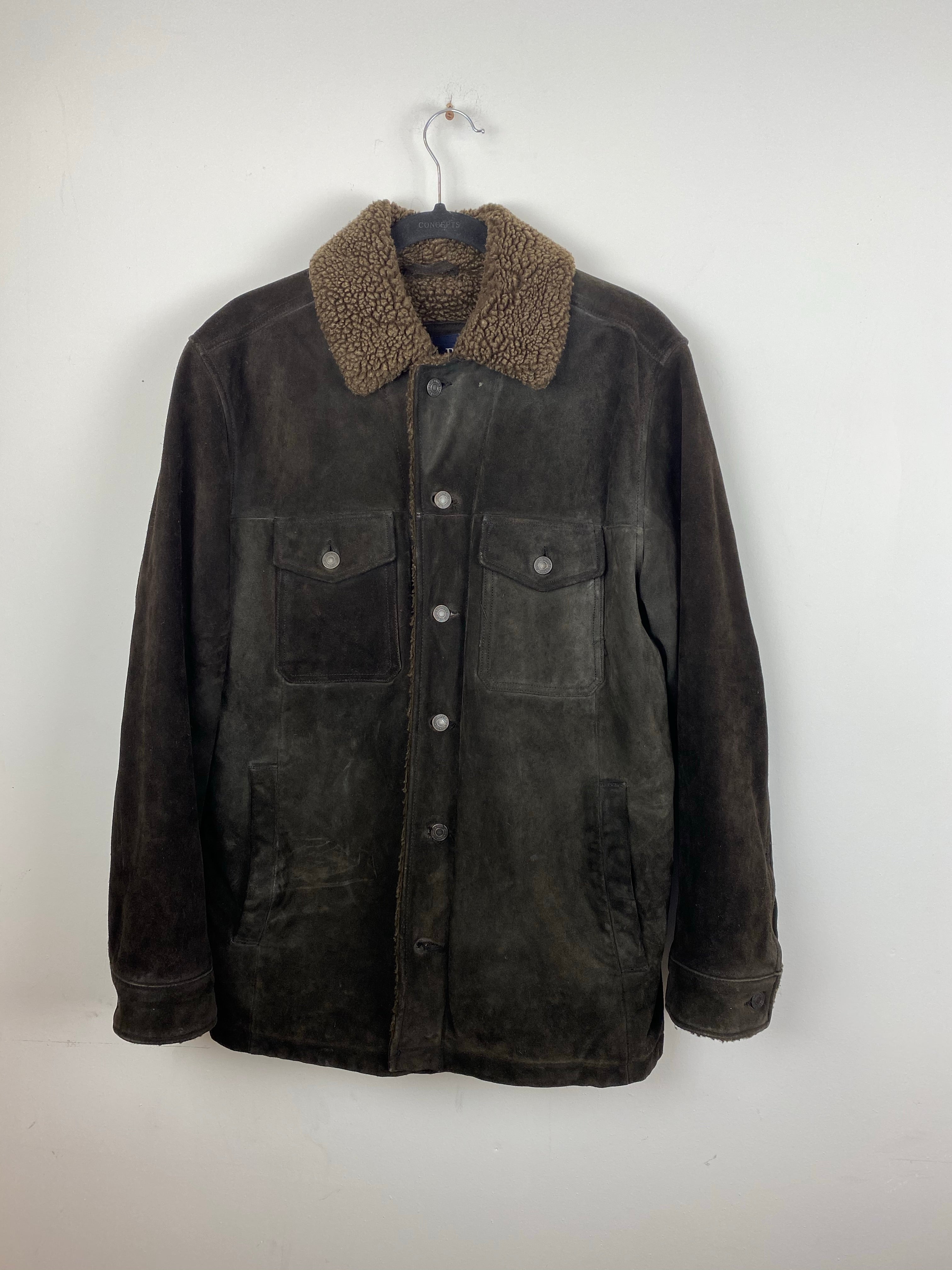 90s oversized suede Gap jacket