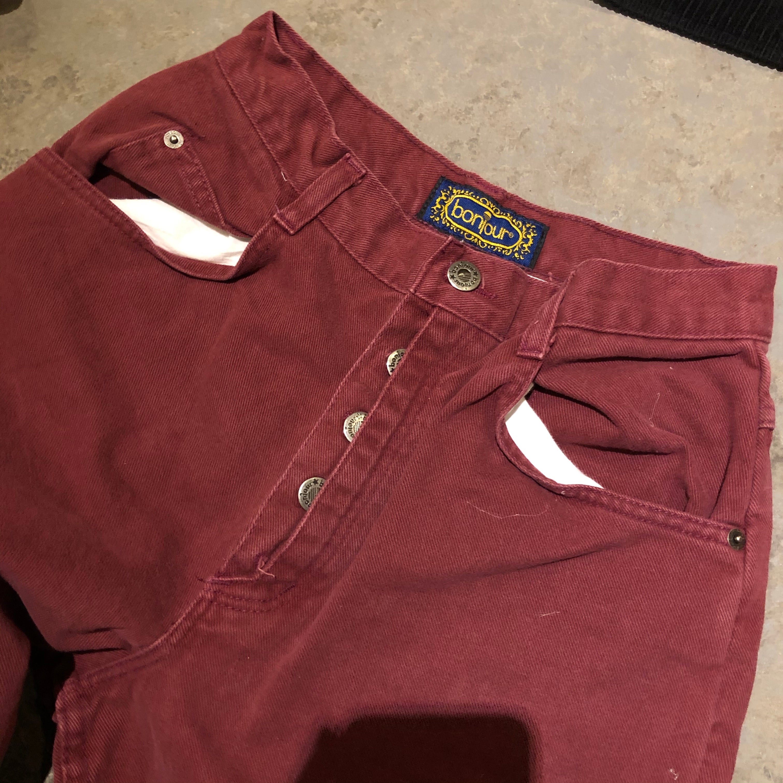 Vintage High Waisted Coloured Denim pants